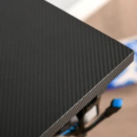 Biurko komputerowe stół gamingowy stół pod komputer ergonomiczny stal MDF czarny(m-7)