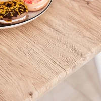 HOMCOM® 3-CZĘŚCIOWY ZESTAW DO JADALNI DREWNIANY STÓŁ + 2 KRZESŁA(m-10)