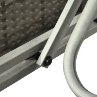 Zestaw wypoczynkowy z polirattanu 4 części Zestaw ogrodowy podwójna sofa z taboretem stół Outsunny®(m-8)