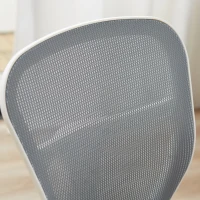 Vinsetto Krzesło biurowe krzesło do pracy z funkcją kołysania z regulacją wysokości siateczka szare(m-9)