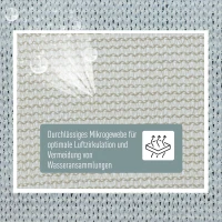 Outsunny Sonnensegel Sonnendach Sonnenschutz Rechtecke HDPE Weißcreme 3 x 3 m(m-4)