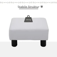 HOMCOM PODNÓŻEK PUFA DO SIEDZENIA USZAK biały(m-5)