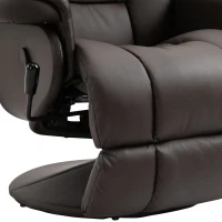 HOMCOM® Relaxsessel Fernsehsessel Einzelsofa 135 °Neigung 79x81x107cm Braun(m-8)