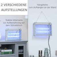 Lampa owadobójcza lampa przeciw komarom kratka ochronna LED 60 m² do domu 20 W(m-6)