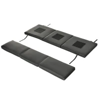 Leżak ogrodowy dla 2 osób pawilon ogrodowy z zasłonami regulowany aluminium(m-8)