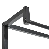 HOMCOM wieszak na ubrania ławka na ubrania z siedziskiem 2 metalowe stojaki na buty(m-10)