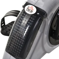 Rower treningowy HOMCOM, mini rower, rower stacjonarny, rower treningowy z wyświetlaczem LCD, 8-stopniowy opór magnetyczny, stal, kolor szary, 40 x 62 x 38 cm(m-9)