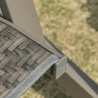 3-osobowa rattanowa huśtawka z dachem huśtawka ogrodowa z regulowanym dachem aluminium(m-9)