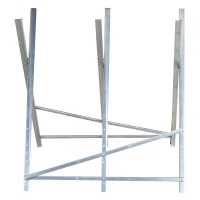 DURHAND kettingzaagbok zaagbok inklapbaar zaagframe voor brandhout zilver metaal 83 x 83 x 79 cm | Aosom.de(m-7)