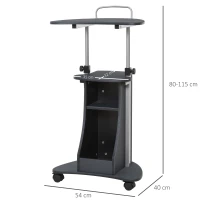 HOMCOM Biurko do laptopa Stojak na laptopa(m-3)