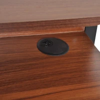 HOMCOM® BIURKO KOMPUTEROWE STÓŁ BIUROWY ROBOCZY Z SZUFLADĄ płyta MDF stal(m-9)