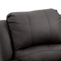 HOMCOM Massagesessel Sessel mit Aufstehhilfe, Relaxsessel, Fernsehsessel mit Massagefunktion, TV Sessel mit Aufstehhilfe, Liegefunktion, Stahl Kunstleder Schaumstoff, Braun, 92 x 92,5 x 101 cm(m-9)