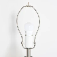 HOMCOM Zestaw 2 lamp stołowych Zestaw 2 opraw stołowych E27 Lampka nocna len szkło bursztynowy(m-9)