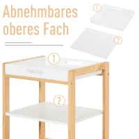 HOMCOM Wózek kuchenny Szafka kuchenna na kółkach(m-4)