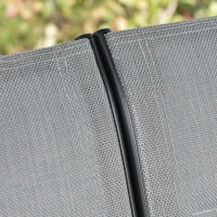 Huśtawka z daszkiem 3-osobowa huśtawka ogrodowa z regulowanym dachem stal kolor szary(m-9)