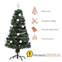 HOMCOM kerstboom dennenboom met LED 2 lichtkleuren 130 takpunten Ø45x 120 h cm(m-6)