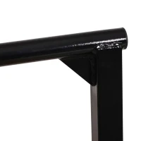 HOMCOM Dipstation Klimmzugstange Kraftstation mit Hantelbank Bauchtrainer klappbar  Rückentrainer Stahl Max.100KG ideal für Home-Gym Gelb + Schwarz 66 x 75 x 119 cm(m-9)
