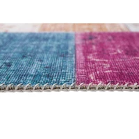 Homcom Teppich pfegeleicht Kurzflor Multi 230 x 160 x 0,7 cm(m-2)