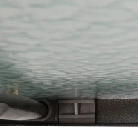 Outsunny Rattan Gartentisch runder Esstisch Glastisch Gartenmöbel Tisch Polyrattan+gehärtetes Glas Braun Ø80 x 71H cm(m-10)