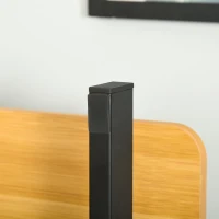 Vinsetto Sitz-Steh-Schreibtisch Steharbeitsplatz Stehpult Monitorständer Höhenverstellbar Stahl Spanplatten Natur 80 x 40 x 13,5-51 cm(m-9)