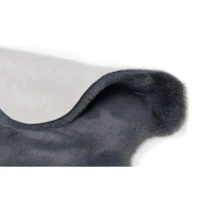 Homcom Kunstfell Hochflor Anthrazit 80 x 55 x 3 cm(m-3)