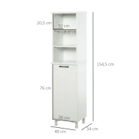 HOMCOM® Badezimmerschrank Badschrank Highboard mit Wäschekorb Regale Ungewebter Stoff(m-3)
