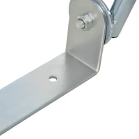 HOMCOM Fahrradparker Fahrradständer Mehrfachständer Bügelparker Boden- und Wandmontage Stahl Silber 5 Fahrräder 29 x 32,5 x 8,2 cm(m-10)
