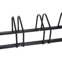 HOMCOM® STOJAK NA ROWERY 6-MIEJSCOWY czarny(m-10)