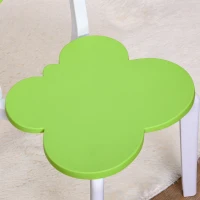 HOMCOM 3-tlg. Kindersitzgruppe mit Kindertisch 2 Stühle für 2-8 Jahre Kindermöbel PP-Kunststoff Bunt 76,5 x 54,5 x 49,5 cm(m-7)