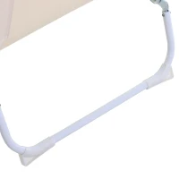 Krzesło kempingowe składane plażowe do ogrodu na balkon Oxford kremowy Outsunny(m-9)