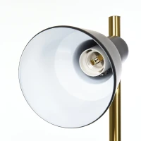 HOMCOM Stehlampe mit 3 Leuchten, Stehleuchte mit Verstellbaren Schirmen, Standleuchte E27, Metall, Bronze, 32 x 32 x 150cm(m-9)