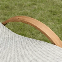 Leżak podwójny leżak leżak bujany leżak relaksacyjny z daszkiem modrzew(m-10)