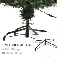 HOMCOM kerstboom dennenboom met LED 2 lichtkleuren 130 takpunten Ø45x 120 h cm(m-8)