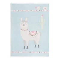 Homcom Kinderteppich Blau 150 x 80 x 1,2 cm(m-1)