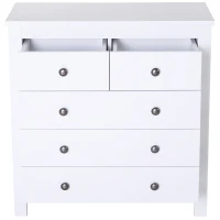 HOMCOM komoda z 5 szufladami komoda kredens MDF + płyta wiórowa(m-7)