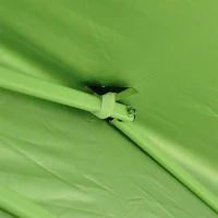 Outsunny 3 x 6 m Pop Up Gazebo with Sides and Windows, Height Adjustable Wedding Camping Party Tent Canopy Marquee with Storage Bag for Garden, Event, Green(m-10)