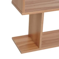 HOMCOM regał na książki, regał ścienny, przegroda z 6 półkami, regał stojący, regał na dokumenty(m-9)