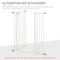 Barierka zabezpieczająca do drzwi automatyczne zamykanie Barierka dla psów z podwójnym zamknięciem(m-5)