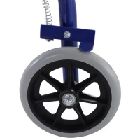 HOMCOM Rollator mit Stuhl, Faltbarer Gehwagen, Gehhilfe, Mobilität, mit Tasche, Bremse, 4-stufig verstellbare Griffe, Leichtgewicht, Metall Schwarz 75 x 56 x 83-93 cm(m-10)