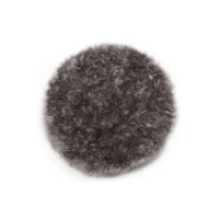 Homcom Teppich rund Taupe 80 cm rund(m-1)