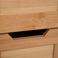 regał łazienkowy szafka łazienkowa 2 szuflady 3 półki bambus MDF 30 x 30 x 144,3 cm(m-8)