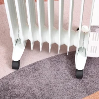 HOMCOM Grzejnik olejowy, 42,5 cm x 24 cm x 63 cm(m-7)