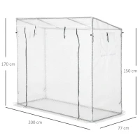 Szklarnia z okienkiem szklarnia do pomidorów cieplarnia skrzynia inspektowa biała(m-3)