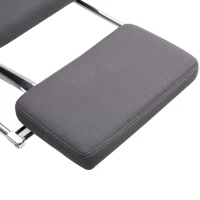 Vinsetto® Bürostuhl Ergonomischer PC Drehstuhl mit Fußstütze verstellbarer Kopfstütze Grau(m-11)