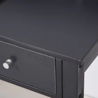 HOMCOM Schreibtisch mit Regal Schublade, Arbeitstisch, Computertisch, Bürotisch, MDF, Dunkelgrau, 100 x 60 x 105 cm(m-10)