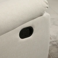 HOMCOM Liegesofa Relaxsessel Liegesessel TV Sessel Einzelsofa 150° neigbar Fernsehsessel Leinen 79 x 92 x 97 cm(m-9)