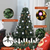 HOMCOM kerstboom dennenboom met LED 2 lichtkleuren 130 takpunten Ø45x 120 h cm(m-5)