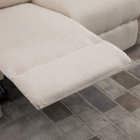 HOMCOM Liegesofa Relaxsessel Liegesessel TV Sessel Einzelsofa 150° neigbar Fernsehsessel Leinen 187 x 92 x 97 cm(m-9)