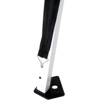 Outsunny 3 M x 3 M Base/ 2.5 M x 2.5 M Top Pop Up Gazebo with Carry Bag, Height Adjustable Slant Leg Party Tent Instant Event Shelter for Garden, Patio, Black(m-7)