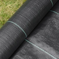 Agrotkanina przeciw chwastom agrowłóknina na chwasty 100 g/m² kolor czarny 50x2 m(m-9)